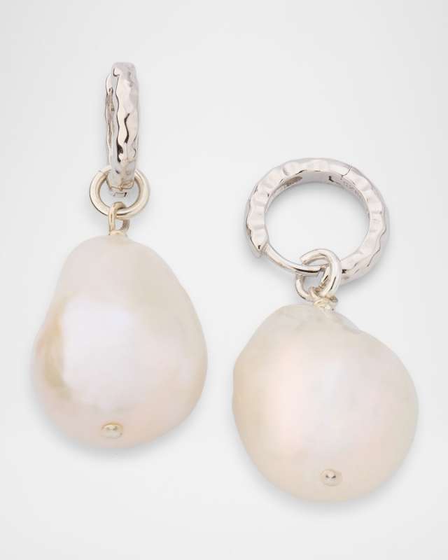 Sterling Silver Cultured Pearl Drop Earrings